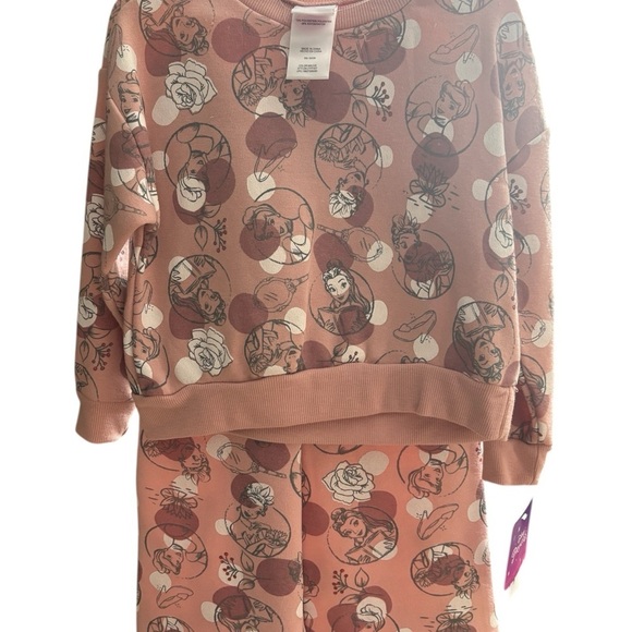 Disney Other - Disney Kids sweatshirt and pants - Pink and White
